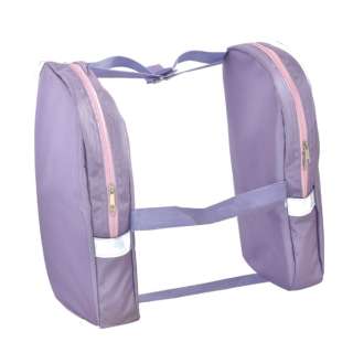供小学生用的双肩背的书包使用的补助背三明治格子紫143015