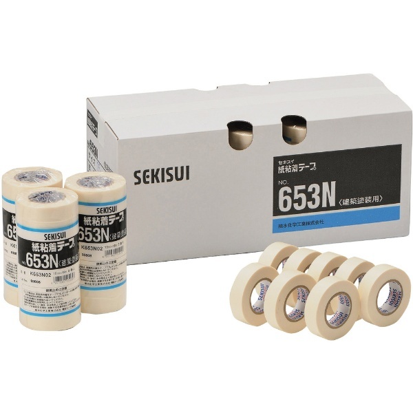 和紙粘着テープ 2巻入（幅50mm/長さ18m） 白 K653N09 積水化学工業｜SEKISUI 通販