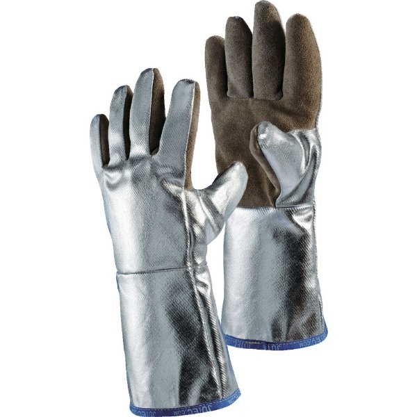 JUTEC 耐熱手袋 アルミナイズドレザー XL H05LA238W2 - 3