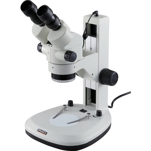 最新デザインの TRUSCO ズーム実体顕微鏡 双眼 フレキシブルアームライト照明付 SCOPRO (スコープロ) ZMSFA-B1 顕微鏡  FONDOBLAKA