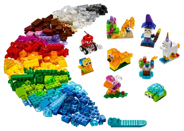 LEGO(Ｌｅｇｏ)11013古典主意零件[进入透明的零件]