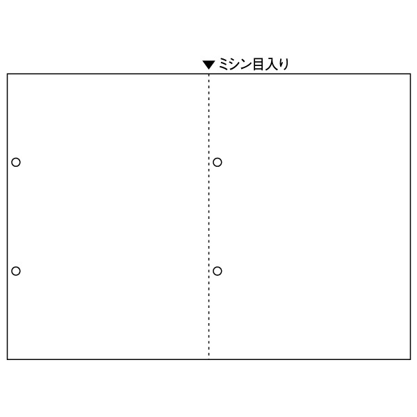 ヒサゴ マルチプリンタ帳票 A4白紙EIAJ対応 (1200枚) BP2066Z - 2