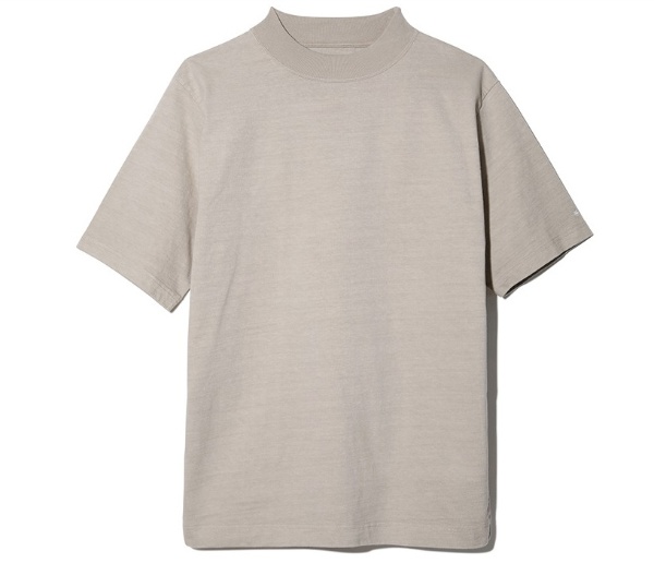 男女兼用 Tシャツ カットソー Heavy 全国一律送料無料 Cotton Mockneck SW-21SU10203BG M 期間限定で特別価格 Tshirt Beige