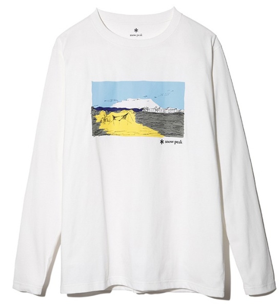 男女兼用 Tシャツ カットソー Printed L Campfield Tshirt 格安 人気上昇中 White S TS-21SU00704WH