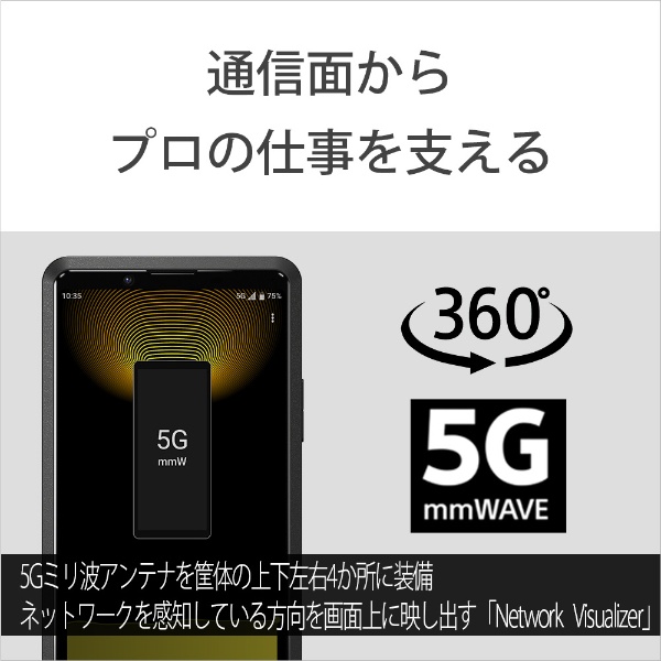 【SIMフリー】 ソニー Xperia PRO 防水・防塵・Snapdragon 865 6.5型・メモリ/ストレージ： 12 GB/512GB  nanoSIM x2 ドコモ / au / ソフトバンクSIM対応 SIMフリースマートフォン