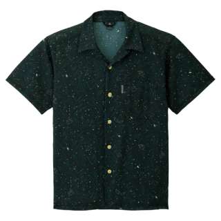 酷的网丝夏威夷衬衫Mens(L码/靛蓝)#1114493