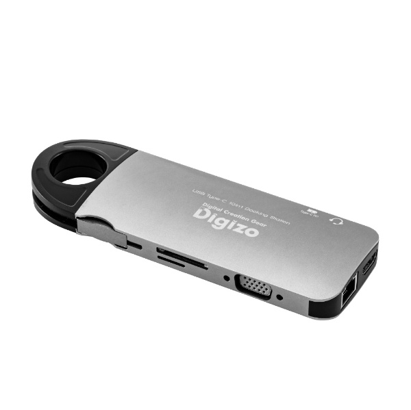 USB-C ᥹ ɥåȣ2 / HDMI / VGA / LAN /3.5mm / USB-A3 / USB-C USB PDб 60W ɥå󥰥ơ Digizo RPUD-CDOC10 [USB Power Deliveryб]