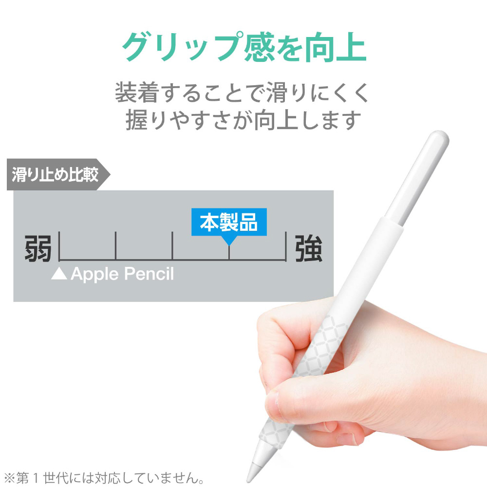 Apple Pencil第2世代用細軸纤细握柄手持式清除TB-APE2GNHDCR ELECOM