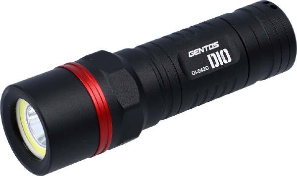 GENTOS DIOシリーズ フラッシュライト DI-043D 単4乾電池×3 LED 防水 直営限定アウトレット ご注文で当日配送