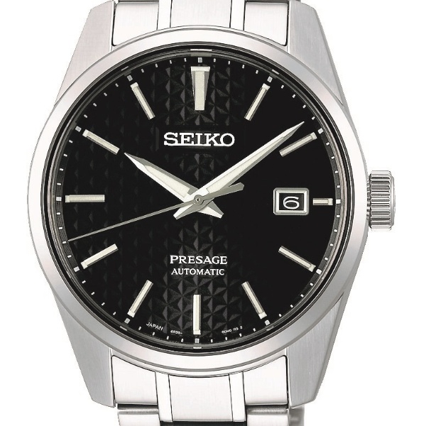 SEIKO セイコー プレステージライン シャープエッジシリーズ PRESAGE プレザージュ 腕時計 SARX083/6R35-00V0 ステンレススチール   シルバー ブラック文字盤  自動巻き メカニカル デイト 【本物保証】