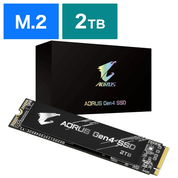 GP-AG42TB 内蔵SSD PCI-Express接続 AORUS Gen4 [2TB /M.2] GIGABYTE