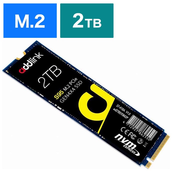 ad2TBS95M2P 内蔵SSD PCI-Express接続 S95 [2TB /M.2] 【バルク品