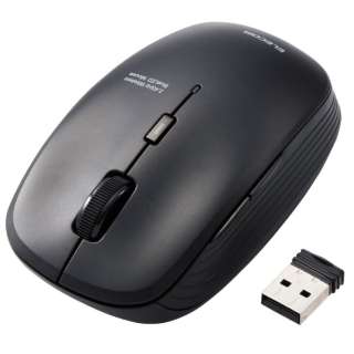 マウス 抗菌(Windows11対応/Mac) ブラック M-BL21DBSKBK [BlueLED /無線(ワイヤレス) /5ボタン /USB]