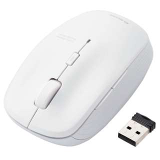 マウス 抗菌(Windows11対応/Mac) ホワイト M-BL21DBSKWH [BlueLED /無線(ワイヤレス) /5ボタン /USB]