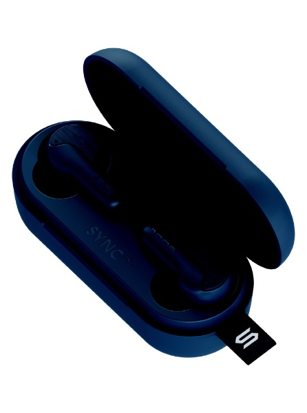 フルワイヤレスイヤホン ブルー SyncANCBlue [マイク対応 /ワイヤレス(左右分離) /Bluetooth /ノイズキャンセリング対応]