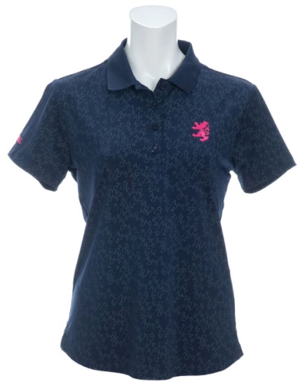レディース ゴルフ ポロシャツ ジオメトリックロゴ シャツ(Mサイズ