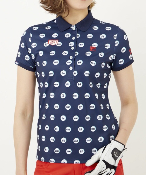 本店 レディース トップス 半袖プリントシャツ Mサイズ 日本正規品 ネイビー 751604