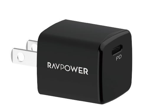 RAVPower 20W USB-C 急速充電器 ブラック RP-PC149 [1ポート /USB Power Delivery対応 /Smart IC 対応] RAVPower｜ラブパワー 通販