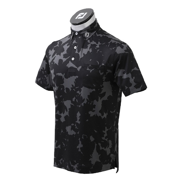 メンズ ボタニカルカモフラージュ ライルシャツ Mサイズ セール価格 完全送料無料 ブラック FJ-S21-S06