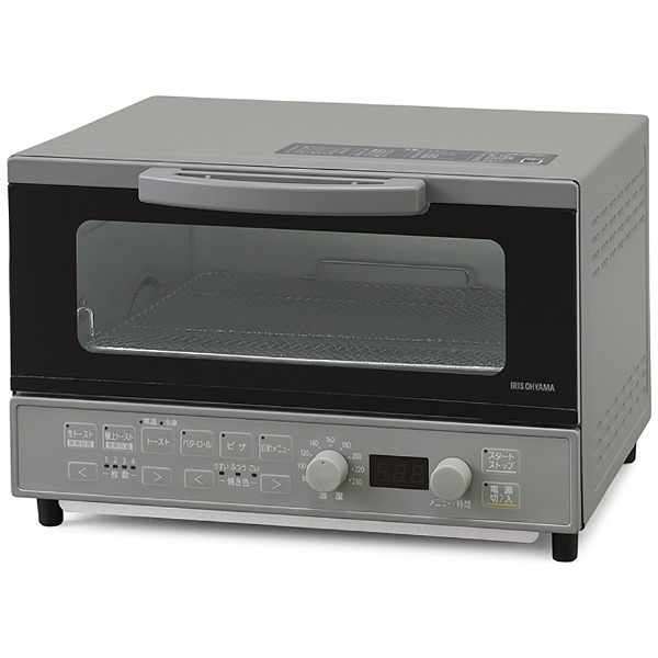 マイコン式オーブントースター グレー MOT-401-H