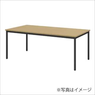 会议゛桌子N/B(天板天然、腿黑色/宽1500*纵深750*高700mm)SOT-1575 PK N/B[取消、退货不可]