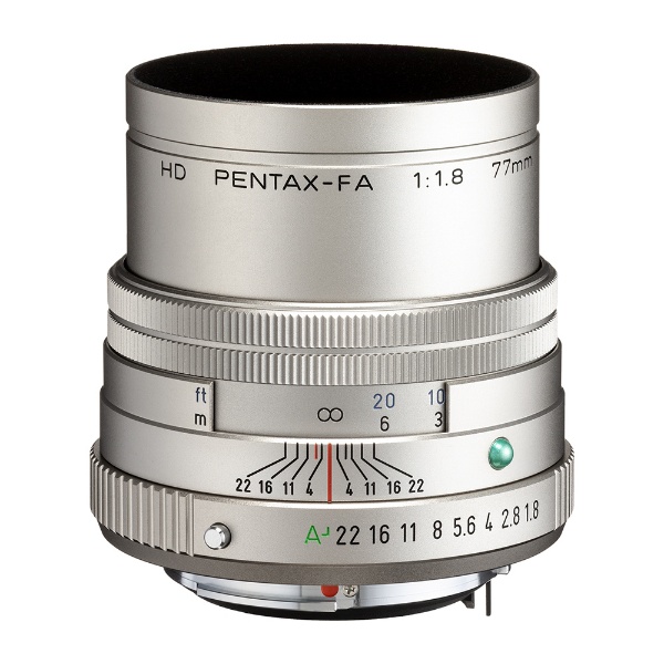 スマホ/家電/カメラPENTAX リミテッドレンズシルバー色望遠単焦点レンズ FA77mmF1.8