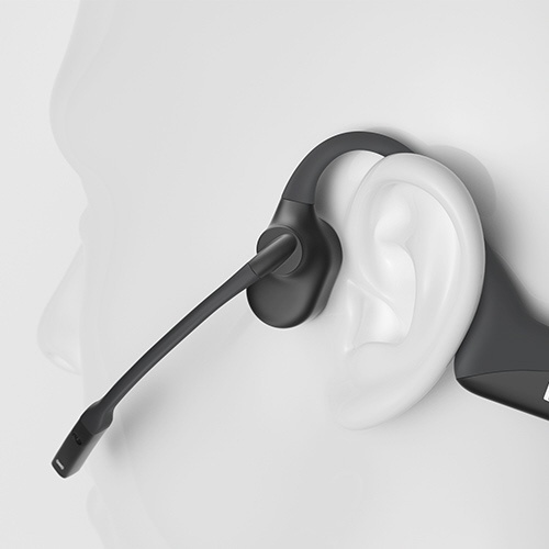 ブルートゥースイヤホン 耳かけ型 OpenComm Black AFT-EP-000028 [骨伝導 /Bluetooth]