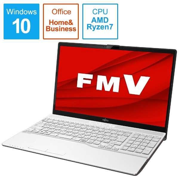 RYZEN7 Office付 FMVA50E3W ノートPC 3年保証