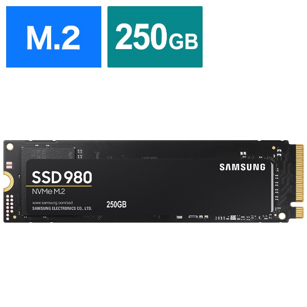 MZ-V8V250B/IT 内蔵SSD PCI-Express接続 SSD 980 [250GB /M.2] SAMSUNG