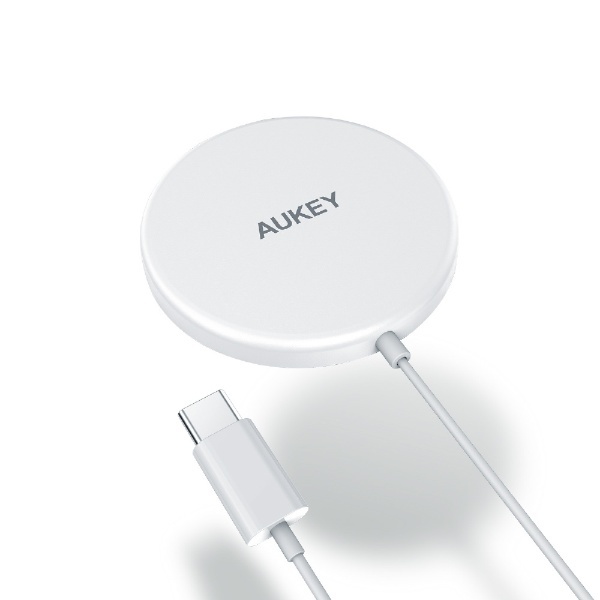 AUKEY(オーキー) ワイヤレス充電器 マグネット式 Aircore 15W ホワイト AUKEY（オーキー） White LC-A1-WT  AUKEY｜オーキー 通販 | ビックカメラ.com