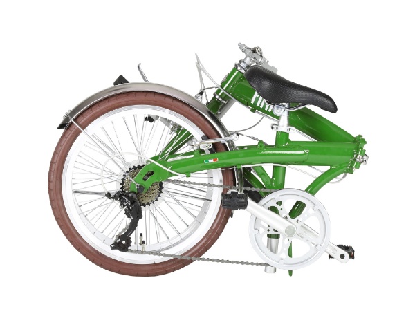 20型 折りたたみ自転車 AL-FDB207V(グリーン/外装7段変速) 12226-11【2021年モデル】 【キャンセル・返品不可】