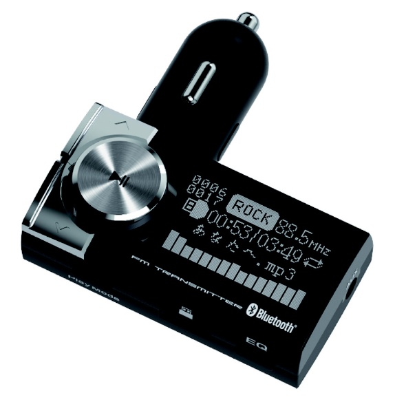 ビックカメラ.com - Bluetooth FMトランスミッター EQ AUX MP3プレーヤー付 KD-217