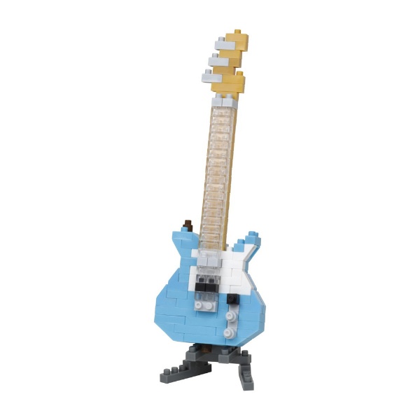ナノブロック メーカー公式 NBC-346 特価品コーナー☆ パステルブルー エレキギター