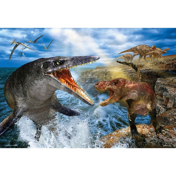  ジグソーパズル 93-165 最強の戦い ティラノサウルス VS モササウルス