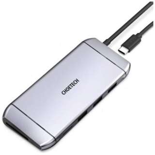 USB Type-C nu 9-In-1 HDMI 4K 30Hz VGA CHOETECH 1920~1080 @ 60Hz USB3.0~3|[g USB Type-C|[g RJ45 Micro SDiTFj/SDJ[h[_[ f[^] HDMI CHOETECH HUB-M15 [USB Power DeliveryΉ]