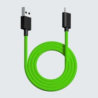 EgJX^ CXp USB-C  USB-AP[u [1.8m] O[ pw-usb-type-c-paracord-cable-green_1