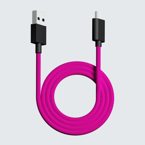 ウルトラカスタム Ergo用 10％OFF 最安値 USB-C ⇔ ネオンピンク 1.8m pw-usb-type-c-paracord-cable-neon-pink USB-Aケーブル