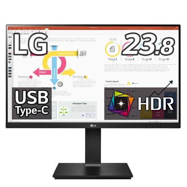 USB-C接続 PCモニター 24QP750-B [23.8型 /WQHD(2560×1440） /ワイド] LG｜エルジー 通販 