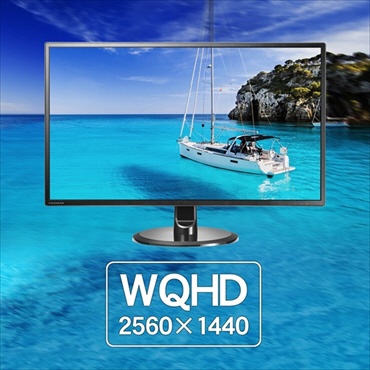 PCモニター ブラック LCD-MQ271XDB-A [27型 /WQHD(2560×1440） /ワイド