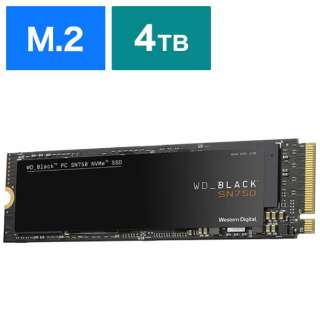 WDS400T3X0C SSD PCI-E Gen3ڑ WD_BLACK SN750 NVMe SSD [4TB /M.2] yoNiz