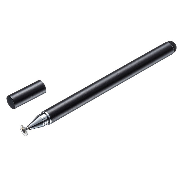 タッチペン：静電式〕充電式極細タッチペン ブラック PDA-PEN47BK
