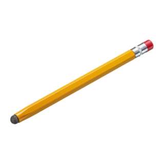 〔タッチペン：感圧式〕 導電繊維タッチペン 鉛筆型 オレンジ PDA-PEN51D