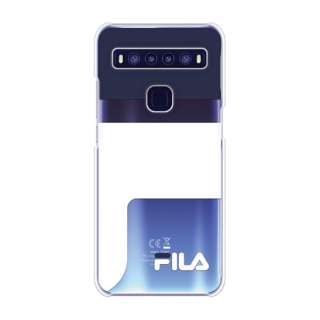FILA - Clear Case Logoimage for TCL 10 5G [ Dark Navy  ] FILA@tB Case for TCL 10 5G FLLOGDNYCCTCL105