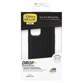 OtterBox - Easy Grip Gaming Case for iPhone 12 mini [ Squid Ink Black ] 77-80694 Case for iP12mini yïׁAOsǂɂԕiEsz