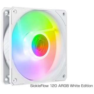P[Xt@m120mm / 1800RPMn SickleFlow 120 ARGB White Edition zCg MFX-B2DW-18NPA-R1