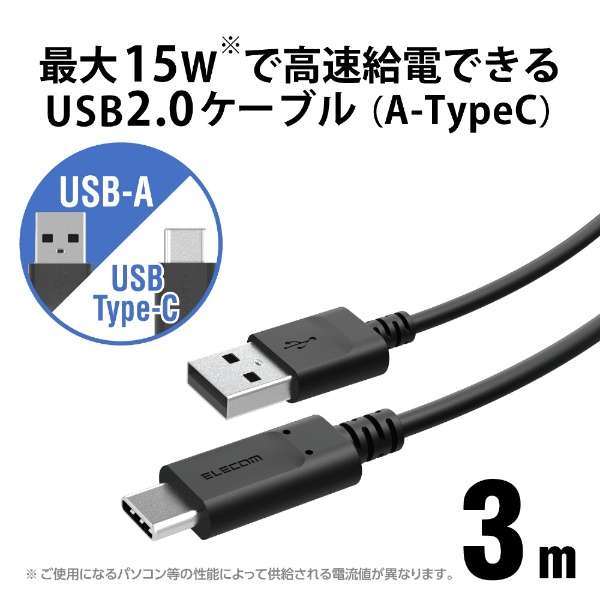 USB2.0P[u/PS5Ή/A-C^Cv/m[}/3.0m GM-U2CAC30BK yPS5z_2