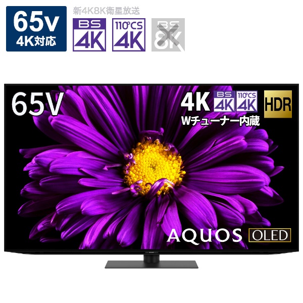 有機ELテレビ AQUOS 4T-C65DQ1 [65V型 /4K対応 /BS・CS 4Kチューナー
