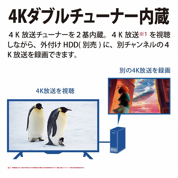 液晶テレビ AQUOS 4T-C42DJ1 [42V型 /4K対応 /BS・CS 4Kチューナー内蔵 /YouTube対応 /Bluetooth対応]