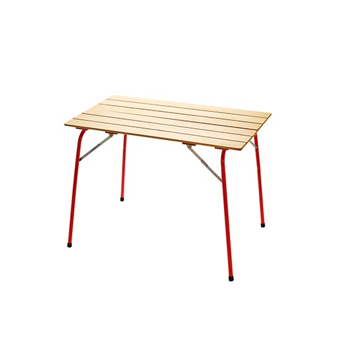 CASTELMERLINO ハイ&ローキャンパーテーブル 100×60(100×60×H70cm-35cm/イタリアンレッド) 20053