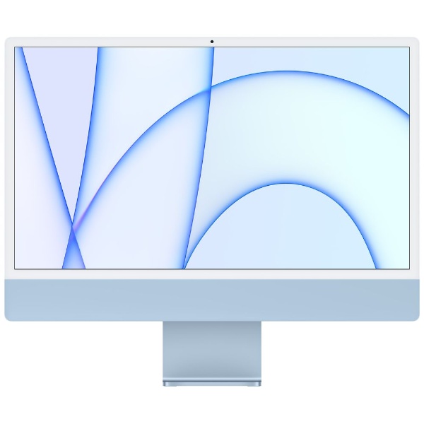 PC/タブレット デスクトップ型PC iMac 24インチ Retina 4.5Kディスプレイモデル[2021年/ SSD 256GB / メモリ 8GB / 8コアCPU /  8コアGPU / Apple M1チップ / ブルー]MGPK3J/A